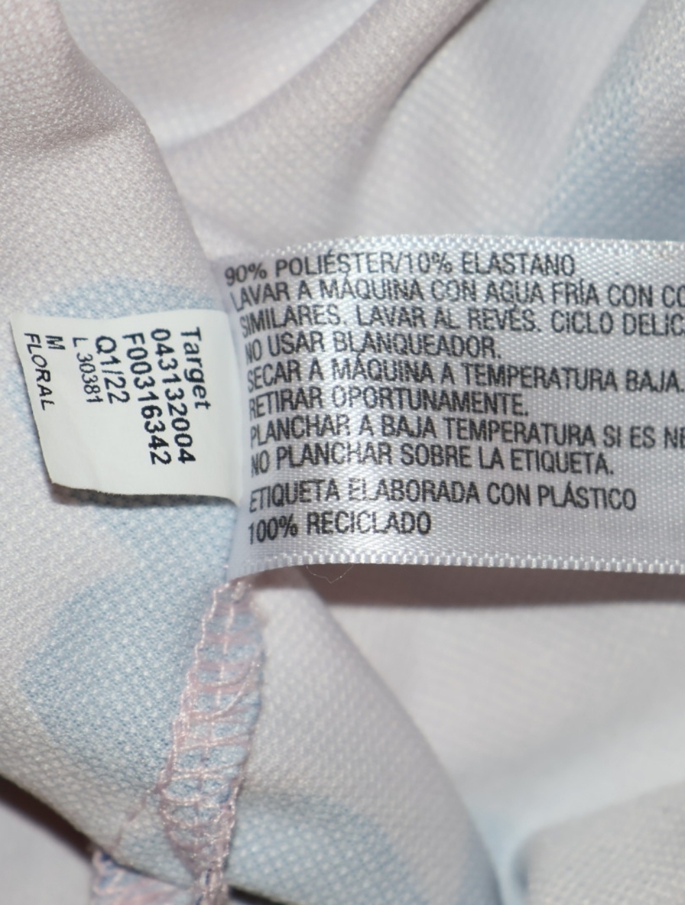 Goodfellow & Co Pink Polo with Blue Floral Print Performance Shirt. - Picture 6 of 6